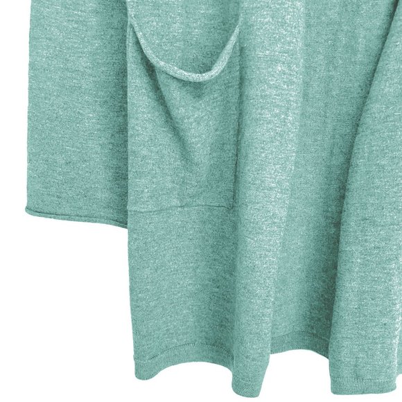 Cashmere Blend Mint Openfront Cardigan with Pockets - NWOT - Picture 3 of 5
